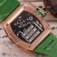 Replica Rose Gold Green Rubber Band Richard Mille Tourbillon Watch (4)_th.jpg